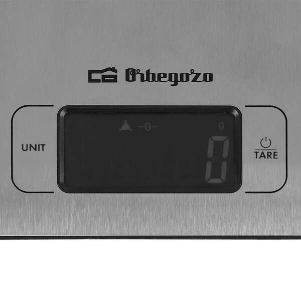 Orbegozo PC 1017 Bascula de Cocina Electronica - Precision y Control en tus Recetas - Capacidad 5kg - Pantalla LCD Retroiluminada - Funcion Tara - Diseño Elegante de Acero Inoxidable 1 pieza(s)