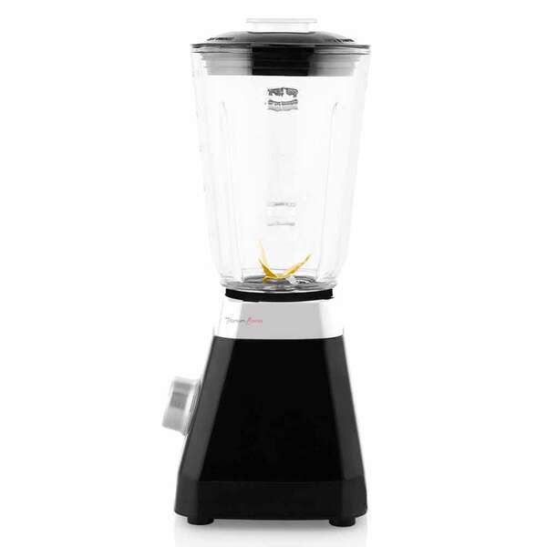 Orbegozo BV 6400 Batidora de Vaso Acero Inoxidable - Potente Motor 500W - Jarra de Cristal 1L - Cuchillas de Titanio - 2 Velocidades + Pulse - Sistema de Seguridad - Ideal para Smoothies y Cocteles 1 pieza(s)