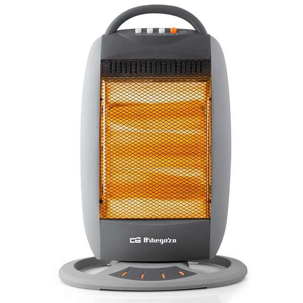 Orbegozo BP 5008 Calentador Halogeno Portatil - Potencia de 1200W - Silencioso - Emision Instantanea de Calor - Sistema de Seguridad Antivuelco - Diseño Compacto 1 pieza(s)