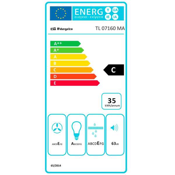 Orbegozo TL 07160 MA Campana Extractora Telescopica Eficiente y Silenciosa - Motor Potente - 3 Niveles de Potencia - Luz Led - Filtros Desmontables 1 pieza(s)