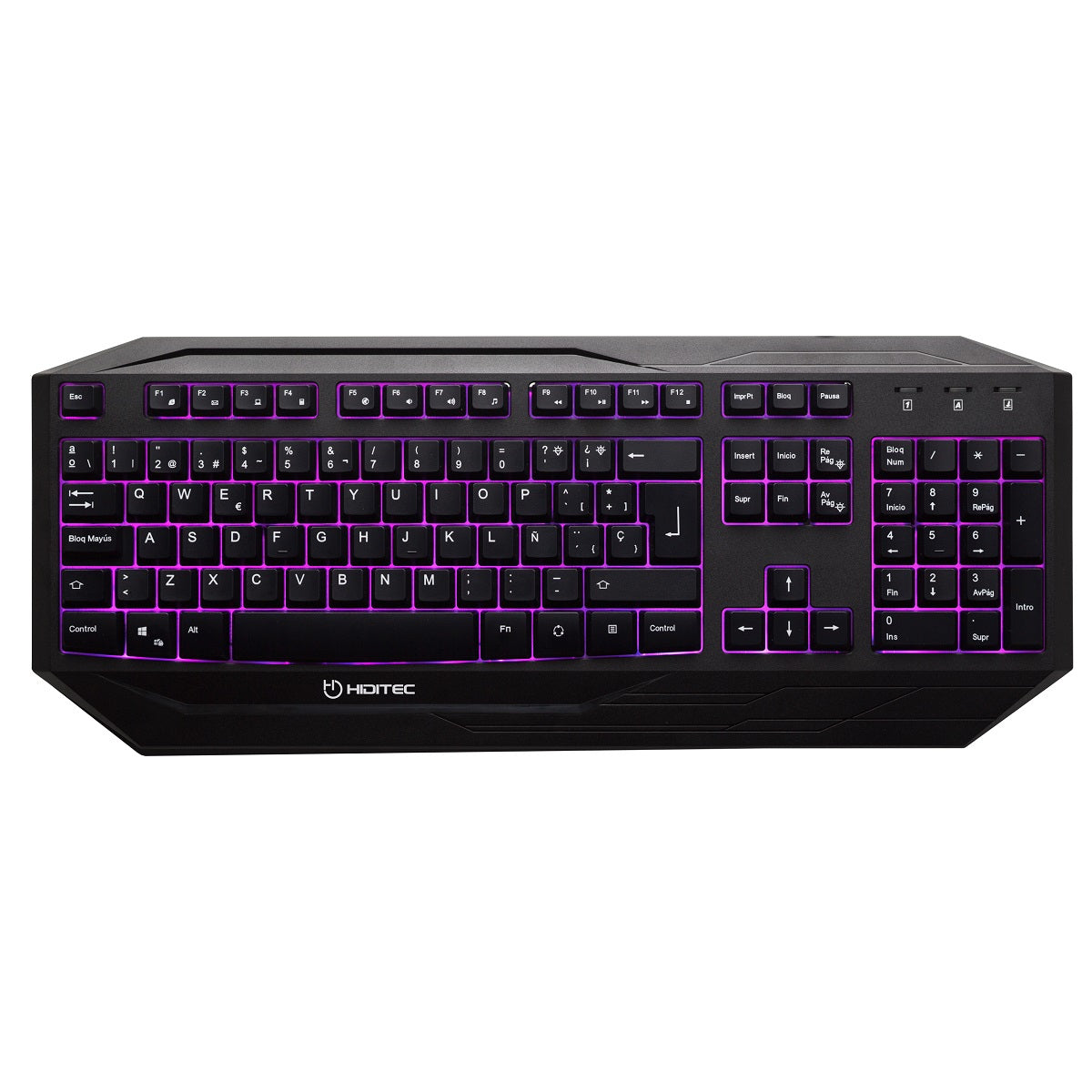 Hiditec - GK200 teclado USB QWERTY Negro