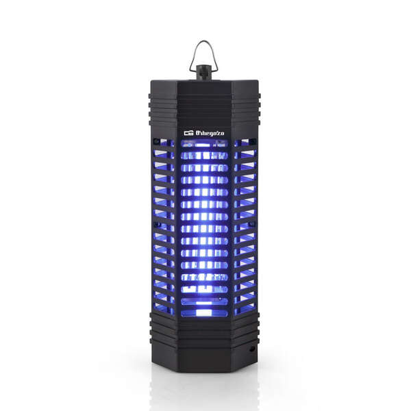 Orbegozo MQ 3006 Mata Insectos Ecologico - Luz Ultravioleta Atrae Mosquitos - sin Emision de Agentes Contaminantes - Rejilla Protectora - Facil de Usar - Encendido Electronico - Anilla para Colgar 1 pieza(s)