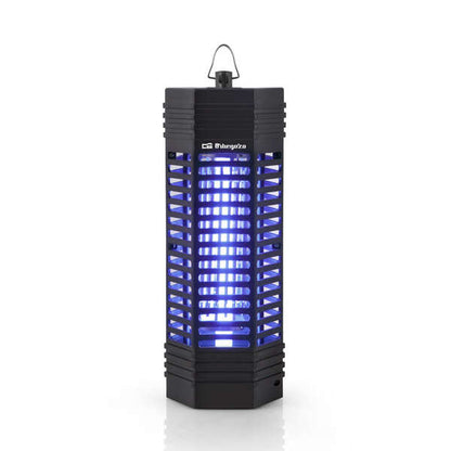 Orbegozo MQ 3006 Mata Insectos Ecologico - Luz Ultravioleta Atrae Mosquitos - sin Emision de Agentes Contaminantes - Rejilla Protectora - Facil de Usar - Encendido Electronico - Anilla para Colgar 1 pieza(s)