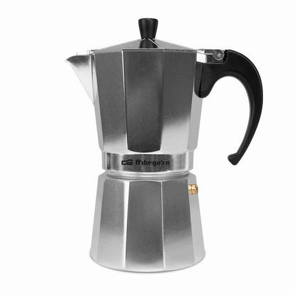 Orbegozo KF 900 Cafetera de Aluminio para 9 Tazas - Mango Ergonomico - Valvula de Seguridad - Facil Limpieza - Disfruta de tu Cafe en Buena Compañia 1 pieza(s)