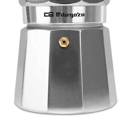 Orbegozo KF 900 Cafetera de Aluminio para 9 Tazas - Mango Ergonomico - Valvula de Seguridad - Facil Limpieza - Disfruta de tu Cafe en Buena Compañia 1 pieza(s)