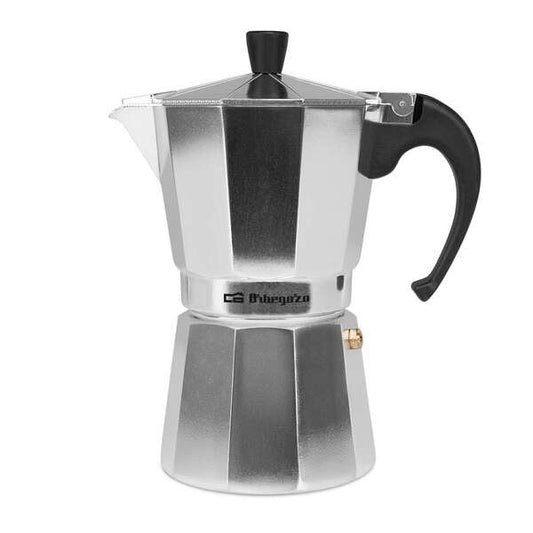 Orbegozo KF 600 Cafetera Italiana Placentera y Segura - Capacidad para 6 Tazas - Mango Ergonomico - Valvula de Seguridad - Facil Limpieza - Compatible con Gas - Electricidad y Vitroceramica 1 pieza(s)