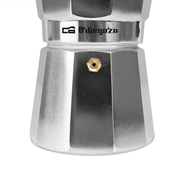 Orbegozo KF 600 Cafetera Italiana Placentera y Segura - Capacidad para 6 Tazas - Mango Ergonomico - Valvula de Seguridad - Facil Limpieza - Compatible con Gas - Electricidad y Vitroceramica 1 pieza(s)