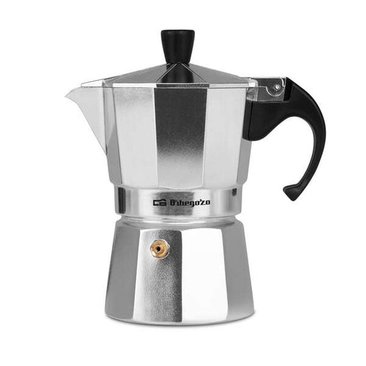 Orbegozo KF 300 Cafetera de Aluminio para 3 Tazas - Prepara Cafe Delicioso en Minutos en Cualquier Cocina - Mango Ergonomico y Valvula de Seguridad para Mayor Comodidad y Tranquilidad 1 pieza(s)