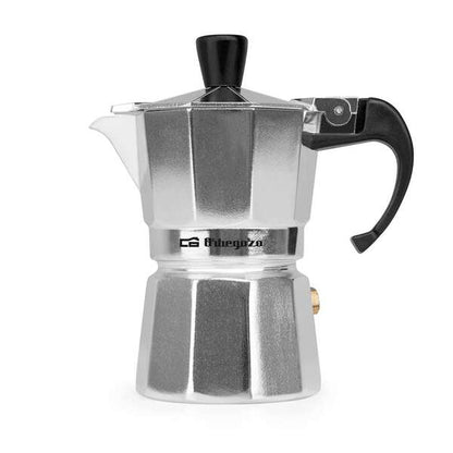 Orbegozo KF 100 Cafetera Italiana Compacta - Delicioso Cafe en una Taza - Mango Ergonomico - Valvula de Seguridad - Facil Limpieza - para Cocinas a Gas - Electricas y Vitroceramica 1 pieza(s)