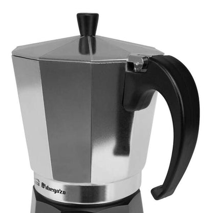 Orbegozo KFM 1230 Cafetera de Aluminio para 12 Tazas - Prepara Delicioso Cafe y Otras Bebidas con Facilidad - Mango Ergonomico y Valvula de Seguridad - Compatible con Diferentes Tipos de Cocinas 1 pieza(s)