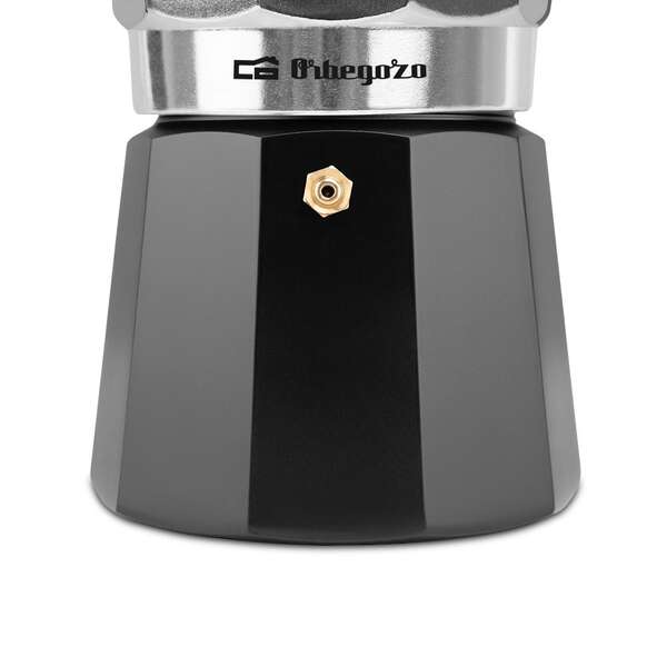 Orbegozo KFM 930 Cafetera de Aluminio Aromas en Familia - Capacidad para 9 Tazas - Utilizable en Cocinas a Gas - Electricas y Vitroceramica - Mango Ergonomico - Facil Limpieza - Valvula de Seguridad 1 pieza(s)