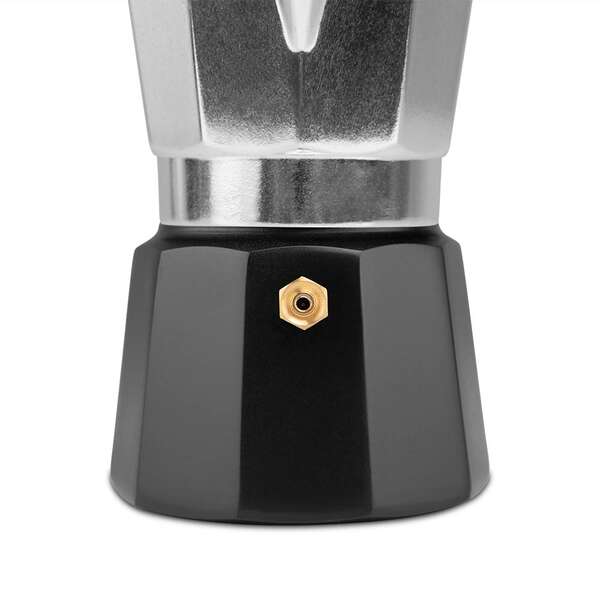 Orbegozo KFM 230 Cafetera de Aluminio para Dos Tazas - Prepara tu Cafe Favorito en Minutos con Seguridad y Comodidad - Ergonomica - Facil de Limpiar y Apta para Diferentes Tipos de Cocinas 1 pieza(s)