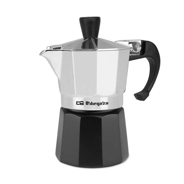 Orbegozo KFM 130 Cafetera de Aluminio Aromatica - Capacidad para una Taza - Segura y Facil de Manipular - Compatible con Diferentes Tipos de Cocinas - Facil de Limpiar 1 pieza(s)