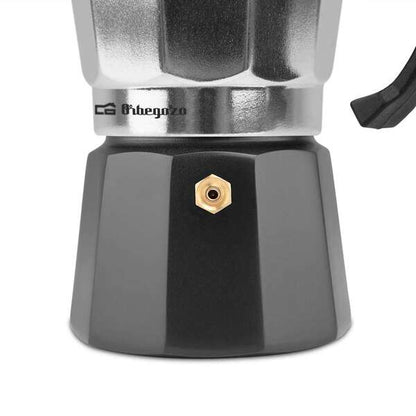 Orbegozo KFM 130 Cafetera de Aluminio Aromatica - Capacidad para una Taza - Segura y Facil de Manipular - Compatible con Diferentes Tipos de Cocinas - Facil de Limpiar 1 pieza(s)