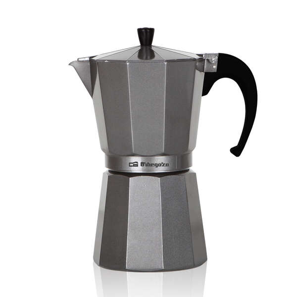 Orbegozo KFS 1220 Cafetera de Aluminio Silver - Prepara Cafe Creativo y Delicioso en Minutos - Capacidad para Seis Tazas - Asa Ergonomica y Valvula de Seguridad para Mayor Comodidad y Tranquilidad 1 pieza(s)