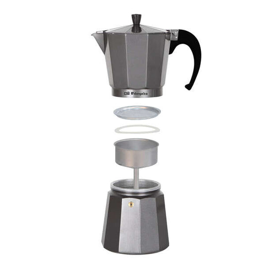 Orbegozo KFS 1220 Cafetera de Aluminio Silver - Prepara Cafe Creativo y Delicioso en Minutos - Capacidad para Seis Tazas - Asa Ergonomica y Valvula de Seguridad para Mayor Comodidad y Tranquilidad 1 pieza(s)