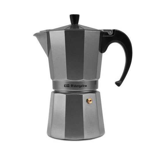 Orbegozo KFS 920 Cafetera de Aluminio Silver - Capacidad para 9 Tazas - Apta para Cocinas a Gas - Electricas o Vitroceramica - Mango Ergonomico - Valvula de Seguridad - Facil de Limpiar 1 pieza(s)