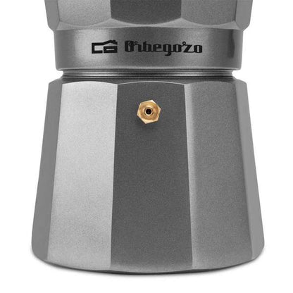 Orbegozo KFS 920 Cafetera de Aluminio Silver - Capacidad para 9 Tazas - Apta para Cocinas a Gas - Electricas o Vitroceramica - Mango Ergonomico - Valvula de Seguridad - Facil de Limpiar 1 pieza(s)