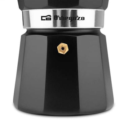 Orbegozo KFN 610 Cafetera de Aluminio Negra - Capacidad para Seis Tazas - Utilizable en Cocinas a Gas - Electricas y Vitroceramica - Asa Ergonomica - Facil de Limpiar - Valvula de Seguridad 1 pieza(s)