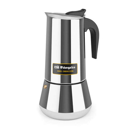 Orbegozo KFI 1260 Cafetera Italiana de Acero Inoxidable - Capacidad para 12 Tazas - Mango Ergonomico - Compatible con Estufas de Gas - Electricas - de Ceramica E Induccion 1 pieza(s)