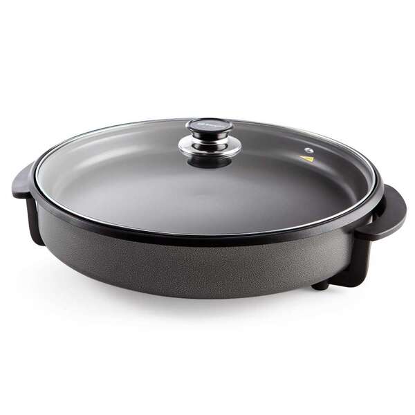 Orbegozo PZ 6636 N Olla Paellera Multifuncional - Ahorro Energetico - Termostato Regulable - Superficie Antiadherente - Ideal para Freir - Guisar - Asar y Cocinar Paellas - Tortillas y Pizzas 1 pieza(s)