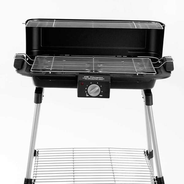 Orbegozo BCT 3950 Barbacoa Electrica con Patas - Cocina Sana y Rapida en Cualquier Lugar - Potencia 2200W - Altura 83.5cm - Resistencia de Acero Inoxidable - Protector de Viento - Facil Limpieza 1 pieza(s)