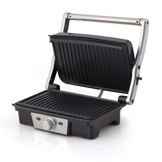 Orbegozo 3800 Grill Inoxidable - Cocina sin Aceite - Placas Abatibles 180º - Termostato Regulable - Placa Antiadherente - Potencia 1500W 1 pieza(s)