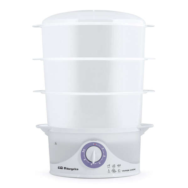 Orbegozo CO 4015 Vaporera Multifuncional - Cocina Saludable y Completa en un Solo Equipo - Temporizador de 60 Minutos - Capacidad de 9 Litros - Libre de Bisfenol a - Potencia de 800W 1 pieza(s)