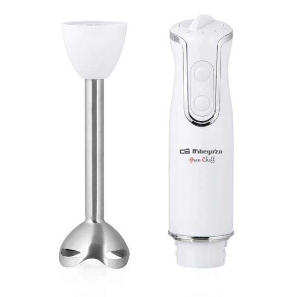 Orbegozo BT 2220 Batidora de Mano Potente y Practica - 800W - Mango Ergonomico - Brazo Desmontable de Acero Inoxidable - Vaso Mezclador de 600Ml 1 pieza(s)