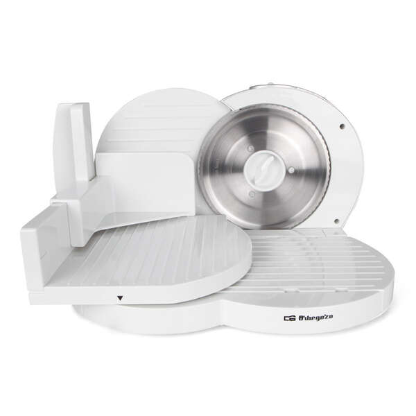 Orbegozo MS 4200 Cortadora Blanca - Potente y Eficiente - con Cuchilla de Acero Inoxidable y Ajuste de Grosor de Corte Ideal para Sorprender en la Cocina 1 pieza(s)