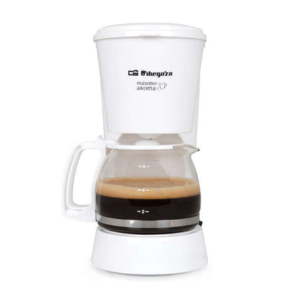 Orbegozo CG 4012 B Cafetera de Goteo - Disfruta del Aroma del Cafe Recien Colado con Facilidad y Rapidez - Capacidad para 6 Tazas - Filtro Extraible y Proteccion Anti Goteo 1 pieza(s)