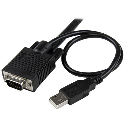 StarTech.com - Switch Conmutador KVM de Cable con 2 Puertos VGA USB Alimentado por USB con Interruptor Remoto