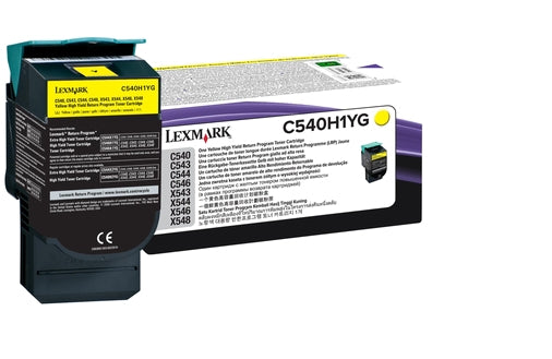 Lexmark C540H1YG cartucho de tóner 1 pieza(s) Original Amarillo