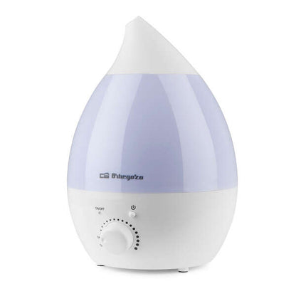 Orbegozo HU 2013 a Humidificador de Vapor Frio - Purifica el Aire - Regula la Humedad y Cuida tu Piel - Luces de Siete Colores para Relajacion - Funcionamiento Silencioso - Tanque de 1.3 L 1 pieza(s)