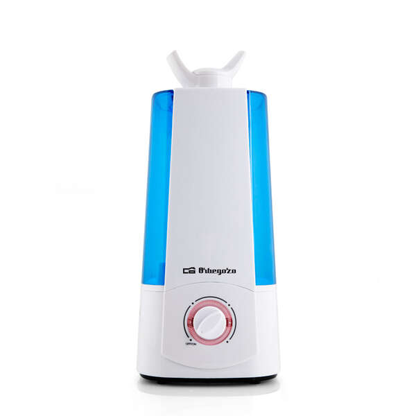 Orbegozo HU 2031 Humidificador Ultrasonico Vapor Frio - Regula Humedad - Purifica Aire - Cuida Piel - Doble Salida Ajustable - Auto-Apagado - Silencioso - Ideal para Espacios hasta 30M² 1 pieza(s)