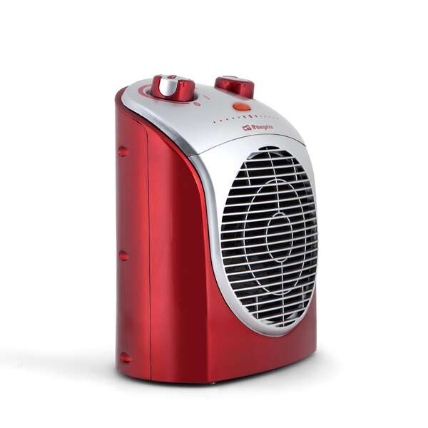 Orbegozo FH 5026 Calefactor Confort Rojo - Potencia de 2200W - Proteccion contra Sobrecalentamiento - Funcion de Oscilacion de 90° - Control Ajustable de Temperatura - Seguridad Antivuelco 1 pieza(s)