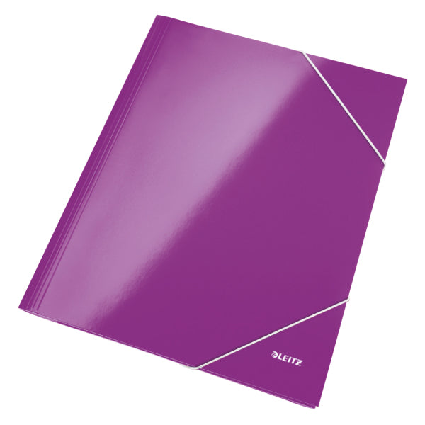 Leitz - CARPETA SOLAP.LEITZ WOW CART. A4 VIOLETA - Pack de 10 unidades