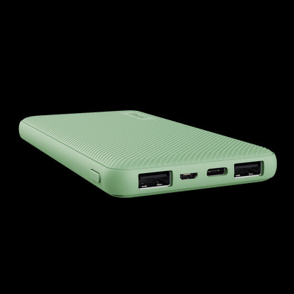 Trust Primo Powerbank 10000mAh - USB, Tipo C - Carga Rapida - Color Verde 1 pieza(s)