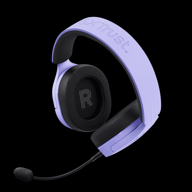 Trust GXT489 Fayzo Auriculares Gaming - Iluminación RGB - Diadema Ajustable - Controles de Facil Acceso - Color Morado 1 pieza(s)