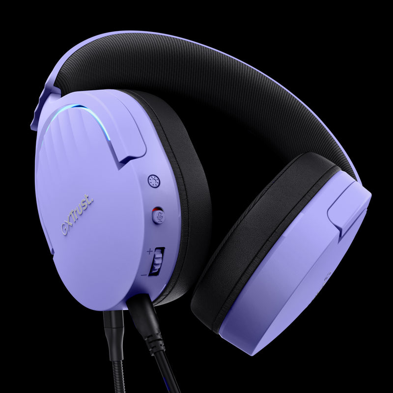 Trust GXT490 Fayzo Auriculares Gaming - USB 7.1 - Color Morado 1 pieza(s)