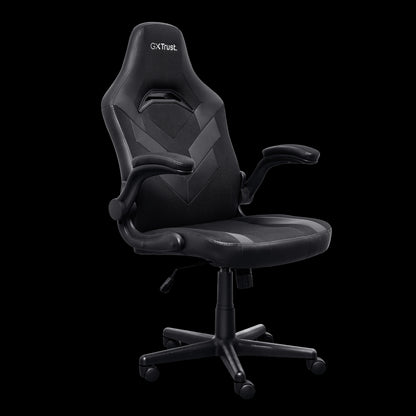 Trust GXT 703 Riye Silla Gaming - Reposabrazos - Ruedas de Nylon - Piston de Gas Clase 4 - Base Metal - Peso Max. 140Kg - Color Negro 1 pieza(s)