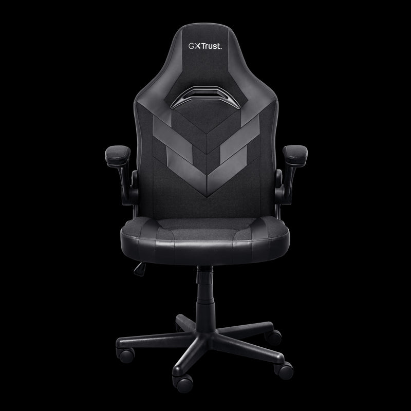 Trust GXT 703 Riye Silla Gaming - Reposabrazos - Ruedas de Nylon - Piston de Gas Clase 4 - Base Metal - Peso Max. 140Kg - Color Negro 1 pieza(s)