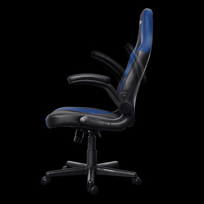 Trust GXT 703B Riye Silla Gaming - Reposabrazos - Ruedas de Nylon - Piston de Gas Clase 4 - Base Metal - Peso Max. 140Kg - Color Negro/Azul 1 pieza(s)