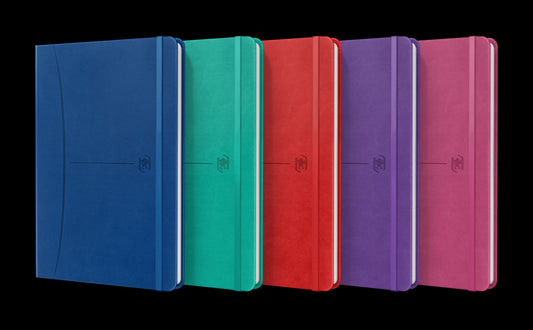 Oxford Signature Cuaderno Cosido Tapa Extradura A5 Liso - 80 Hojas - Colores Surtidos 5 pieza(s)