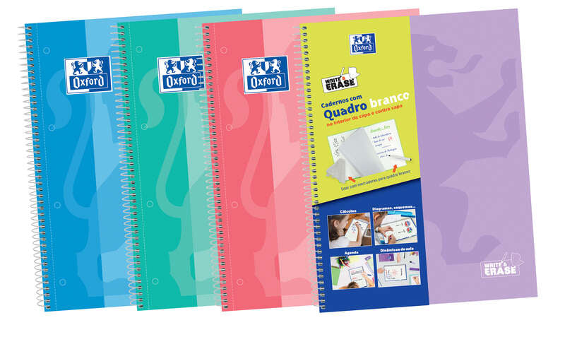 Oxford School Classic Write&Erase A4+ Europeanbook - Tapa Extradura - 1 Linea 2M - 100 Hojas - Colores Surtidos 5 pieza(s)