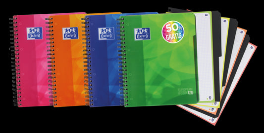 Oxford - 400027277 cuaderno y block A4+ 120 hojas Colores surtidos