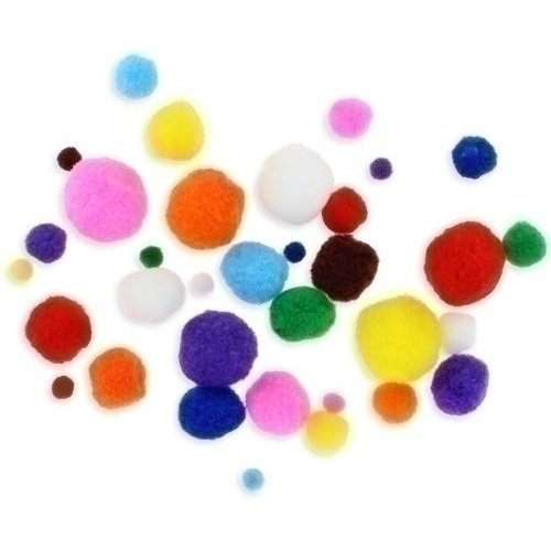 Fixo - POM POM COLORES FIXO SURTIDOS PACK 100