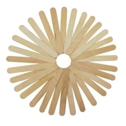 Fixo - PALILLOS PLANOS NATURAL 15cm. PACK 50