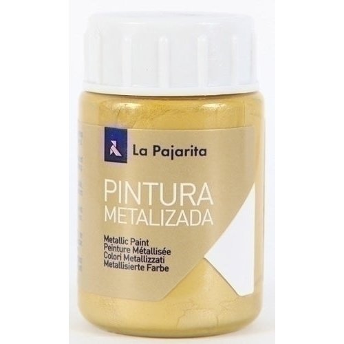 La Pajarita - PINTURA LX.PAJARITA MT.35 ml ORO R.ME-03 - Pack de 6 unidades