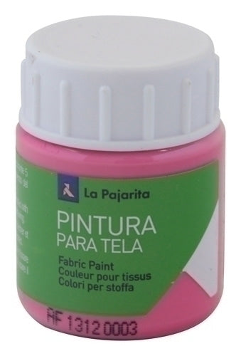 La Pajarita - PINTURA TELA PAJARITA 25 ml MAGENTA T-08 - Pack de 6 unidades